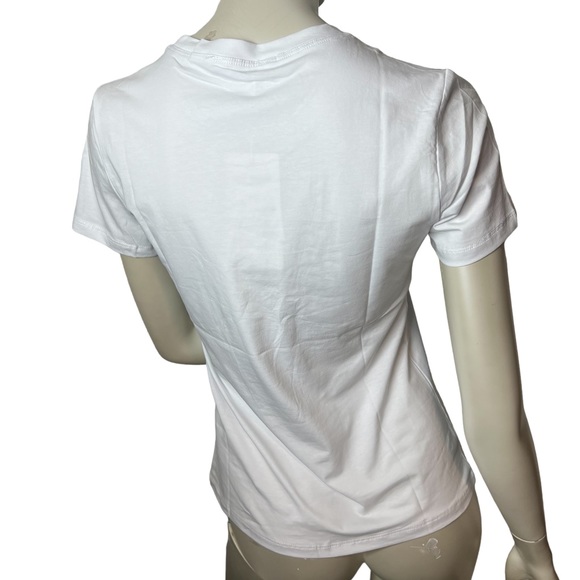 Over Apparel brand White Sequence T- Shirt - Picture 7 of 10